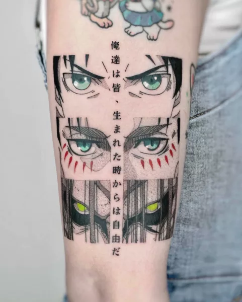 Eyes Eren Yeager Tattoo Ideas