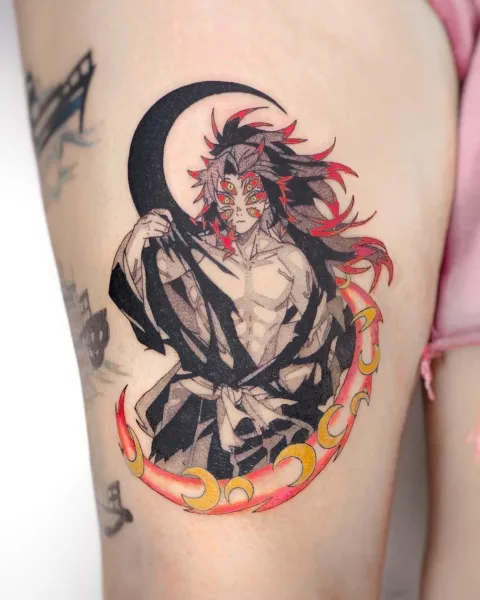 Intricate Demon Slayer Tattoo Design