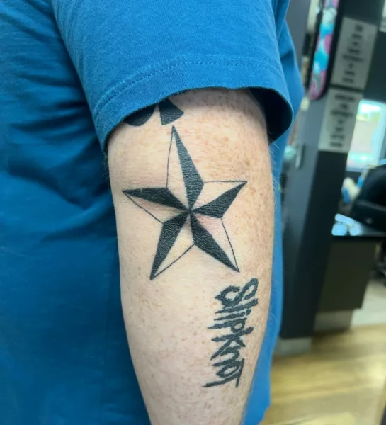 Spade Nautical Star Tattoo Designs