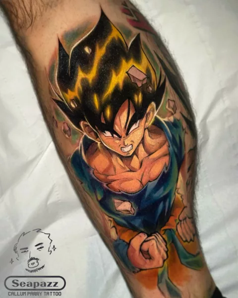 Cute Goku Tattoo