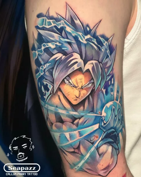 Blue Goku Tattoo