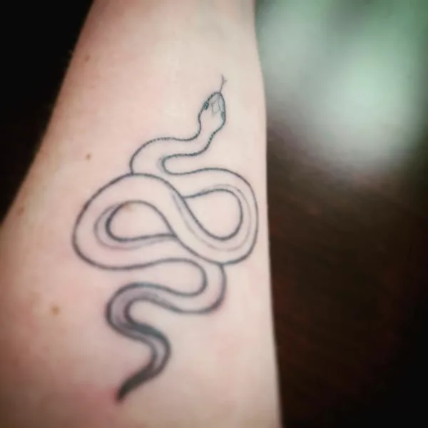 Snake Ephemeral Tattoo Designs