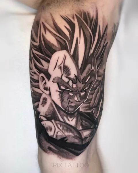 Face Goku Tattoo
