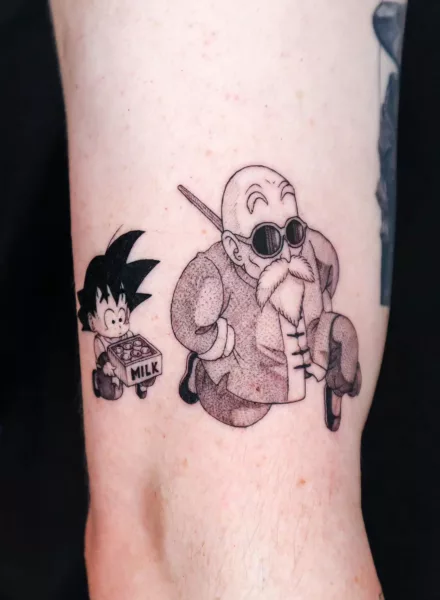 Artsy Goku Tattoo