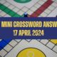 Today NYT Mini Crossword Answers: April 17, 2024