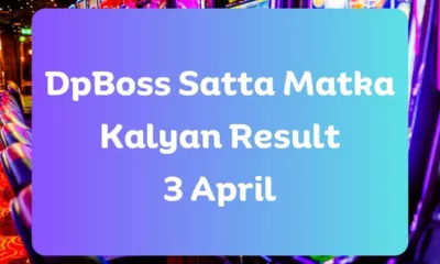 Dpboss Satta Matka Kalyan Result Today 3 April 2024 – LIVE Updates for Kalyan Satta King