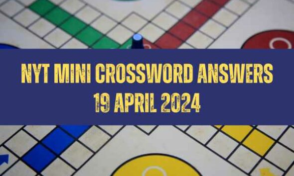 Today NYT Mini Crossword Answers: April 19, 2024