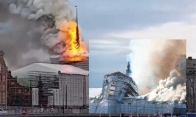 Denmark Stock Exchange Fire Video All Over Internet: 400 Years Of Cultural Legacy Damaged