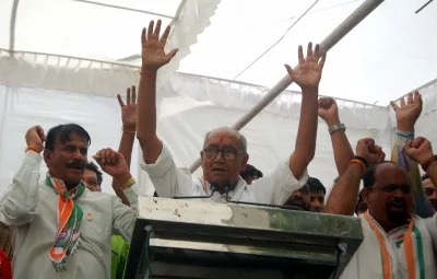 Digvijaya Singh hits campaign trail in Rajgarh Lok Sabha seat