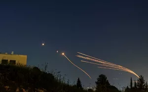 Hezbollah fires dozens of rockets at Israel, no casualties reported