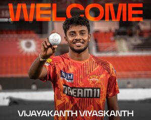 IPL 2024: Sunrisers Hyderabad sign Vijayakanth Viyaskanth to replace injured Wanindu Hasaranga