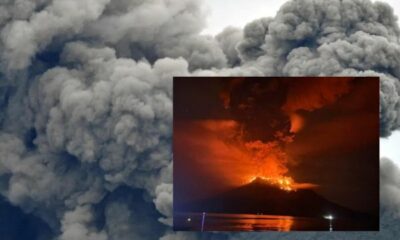 Indonesia Volcano Eruption video goes viral on social media, over 11,000 evacuated in northern Indonesia