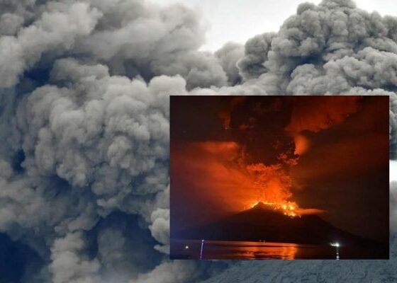 Indonesia Volcano Eruption video goes viral on social media, over 11,000 evacuated in northern Indonesia