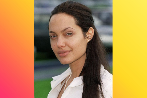 Angelina Jolie No Makeup Flushed