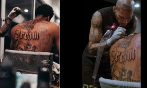 Anthony Davis' New Back Tattoo Is Based On His Career Timeline Drawn By Steve Wiebe